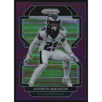 2021 Panini Prizm Prizms Purple #225 Avonte Maddox