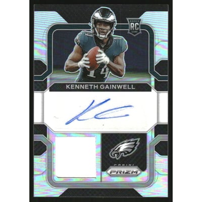 2021 Panini Prizm Rookie Patch Autographs Prizms #37 Kenneth Gainwell