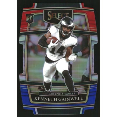 2021 Select Prizm Red and Blue Die Cut #81 Kenneth Gainwell