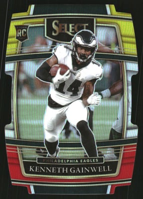 2021 Select Prizm Red and Yellow Die Cut #81 Kenneth Gainwell