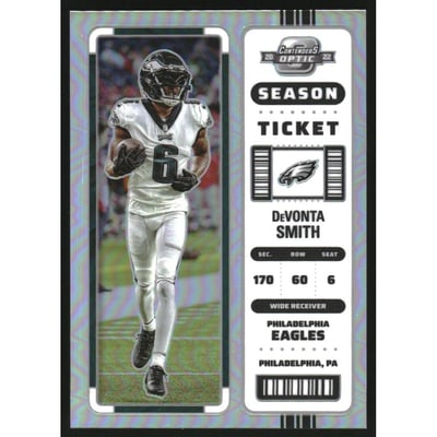 2022 Panini Contenders Optic Silver #25 DeVonta Smith