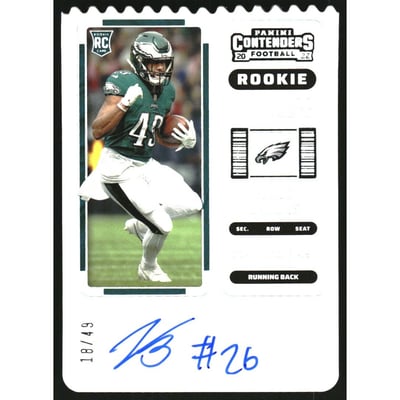 2022 Panini Contenders Stub #282 Kennedy Brooks AU/49