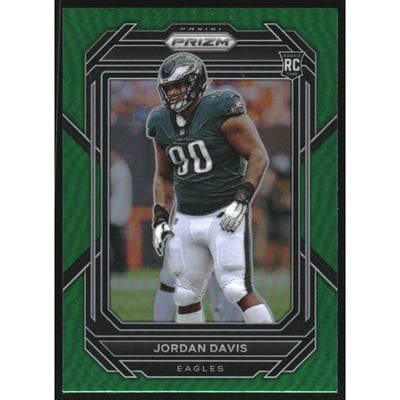 2022 Panini Prizm Prizms Green #371 Jordan Davis