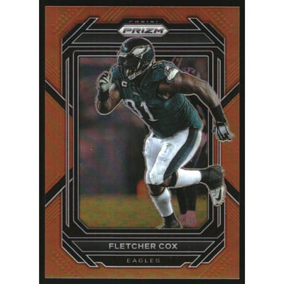 2022 Panini Prizm Prizms Orange #241 Fletcher Cox