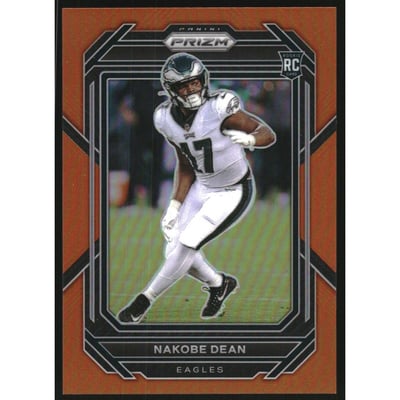 2022 Panini Prizm Prizms Orange #399 Nakobe Dean