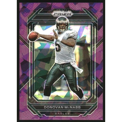 2022 Panini Prizm Prizms Purple Ice #242 Donovan McNabb