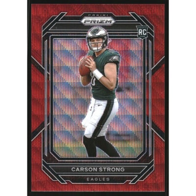 2022 Panini Prizm Prizms Red Wave #307 Carson Strong