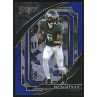 2022 Select Prizm Blue #308 DeVonta Smith