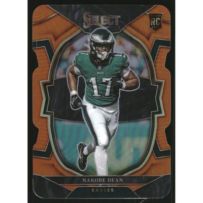 2022 Select Prizm Orange Die Cut #80 Nakobe Dean