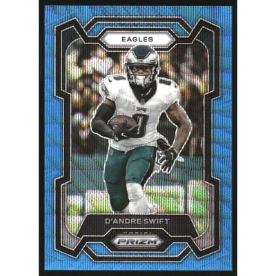 2023 Panini Prizm Prizms Blue Wave #237 D'Andre Swift