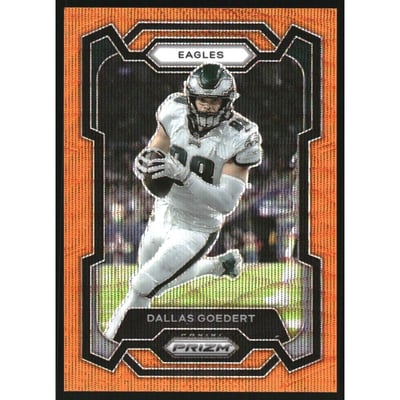 2023 Panini Prizm Prizms Orange Wave #238 Dallas Goedert