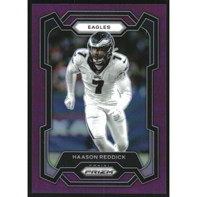 2023 Panini Prizm Prizms Purple #243 Haason Reddick