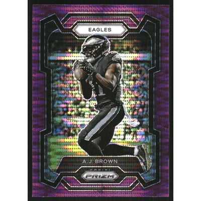 2023 Panini Prizm Prizms Purple Pulsar #236 A.J. Brown