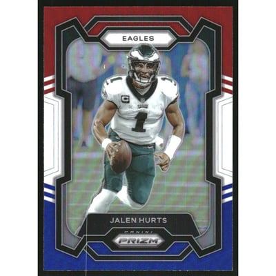2023 Panini Prizm Prizms Red White and Blue #244 Jalen Hurts