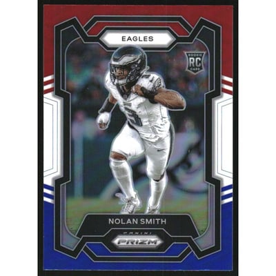 2023 Panini Prizm Prizms Red White and Blue #382 Nolan Smith