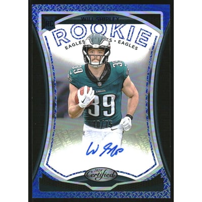 2024 Certified Rookie Signatures Mirror Blue #36 Will Shipley
