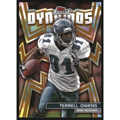 2024 Finest Dynamos Gold Refractors #DYN27 Terrell Owens