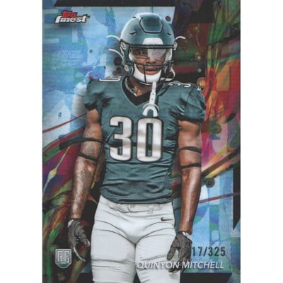 2024 Finest Sky Blue Refractors #53 Quinyon Mitchell