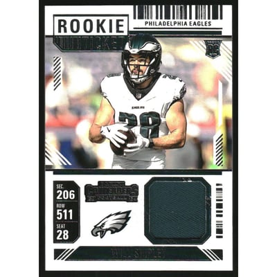 2024 Panini Contenders Rookie Ticket Swatches #39 Will Shipley