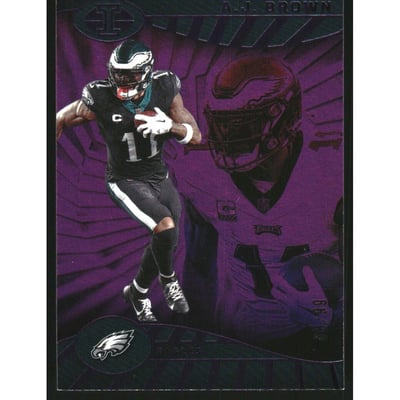 2024 Panini Illusions Trophy Collection Purple #71 A.J. Brown