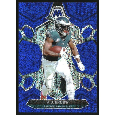 2024 Panini Mosaic Blue Sparkle #178 A.J. Brown