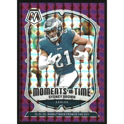 2024 Panini Mosaic Moments in Time Mosaic Purple #21 Sydney Brown