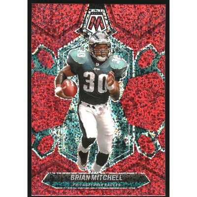 2024 Panini Mosaic Red Sparkle #227 Brian Mitchell