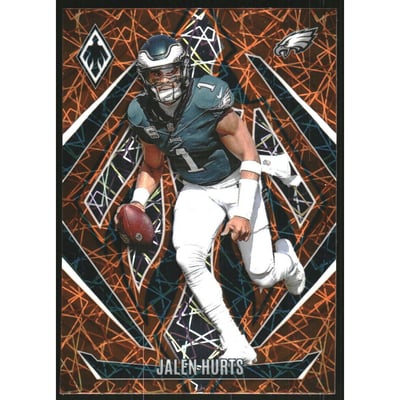 2024 Panini Phoenix Orange Lazer #70 Jalen Hurts