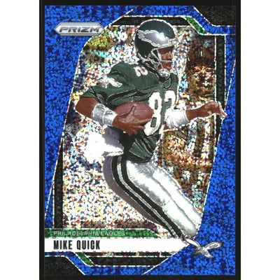 2024 Panini Prizm Prizms Blue Sparkle #238 Mike Quick