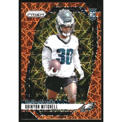 2024 Panini Prizm Prizms Lazer #381 Quinyon Mitchell