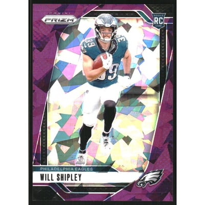 2024 Panini Prizm Prizms Purple Ice #397 Will Shipley
