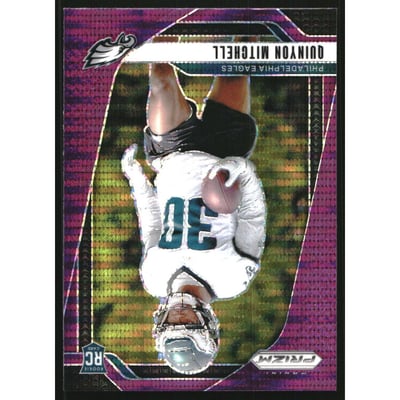 2024 Panini Prizm Prizms Purple Pulsar #381 Quinyon Mitchell