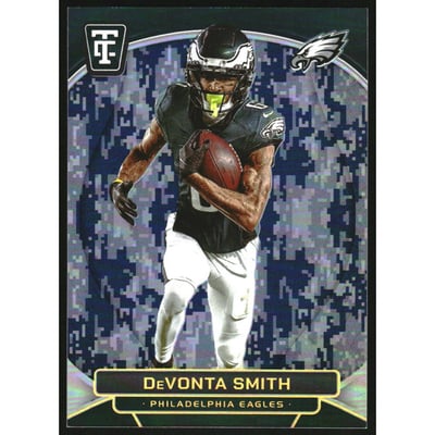 2024 Totally Certified Mirror Platinum Blue Camo #75 DeVonta Smith
