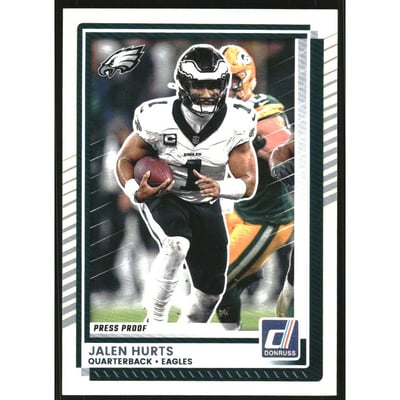 2025 Donruss Press Proof Yellow #16 Jalen Hurts