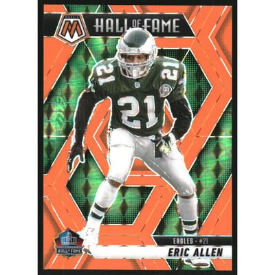 2025 Panini Mosaic Mosaic Orange Fluorescent #295 Eric Allen HOF