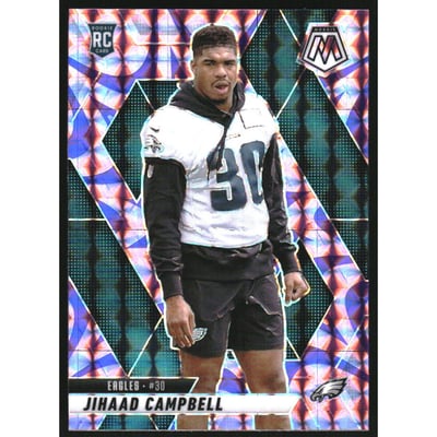 2025 Panini Mosaic Mosaic Reactive Purple #341 Jihaad Campbell