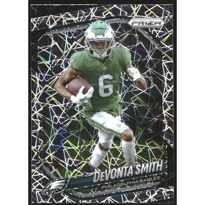 2025 Panini Prizm Prizms Lazer #70 DeVonta Smith