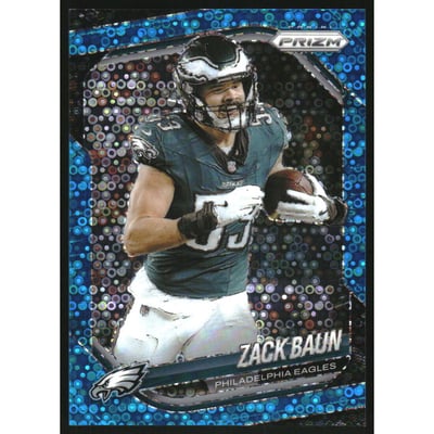 2025 Panini Prizm Prizms No Huddle Blue #239 Zack Baun