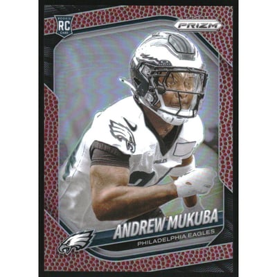 2025 Panini Prizm Prizms Pigskin #330 Andrew Mukuba