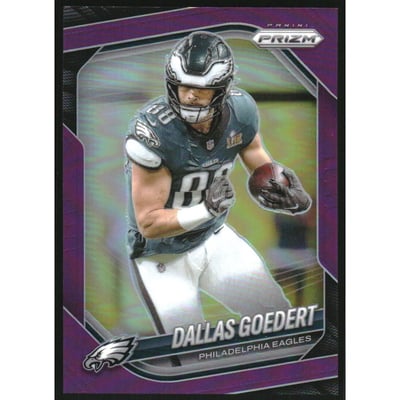 2025 Panini Prizm Prizms Purple #234 Dallas Goedert