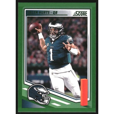 2025 Score Green #84 Jalen Hurts