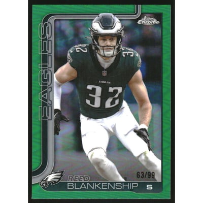 2025 Topps Chrome Green Refractors #251 Reed Blankenship