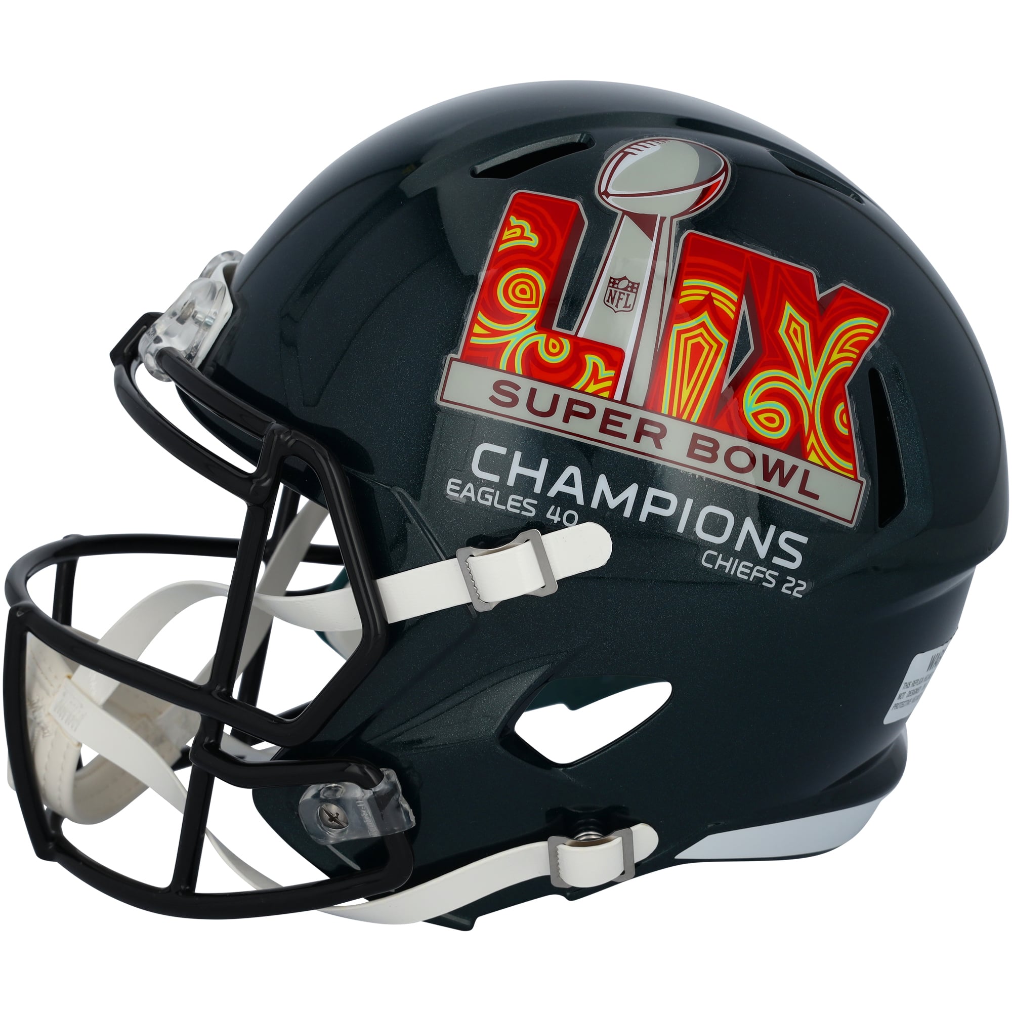 A.J. Brown Philadelphia Eagles Autographed Riddell Super Bowl LIX Champions Speed Replica Helmet