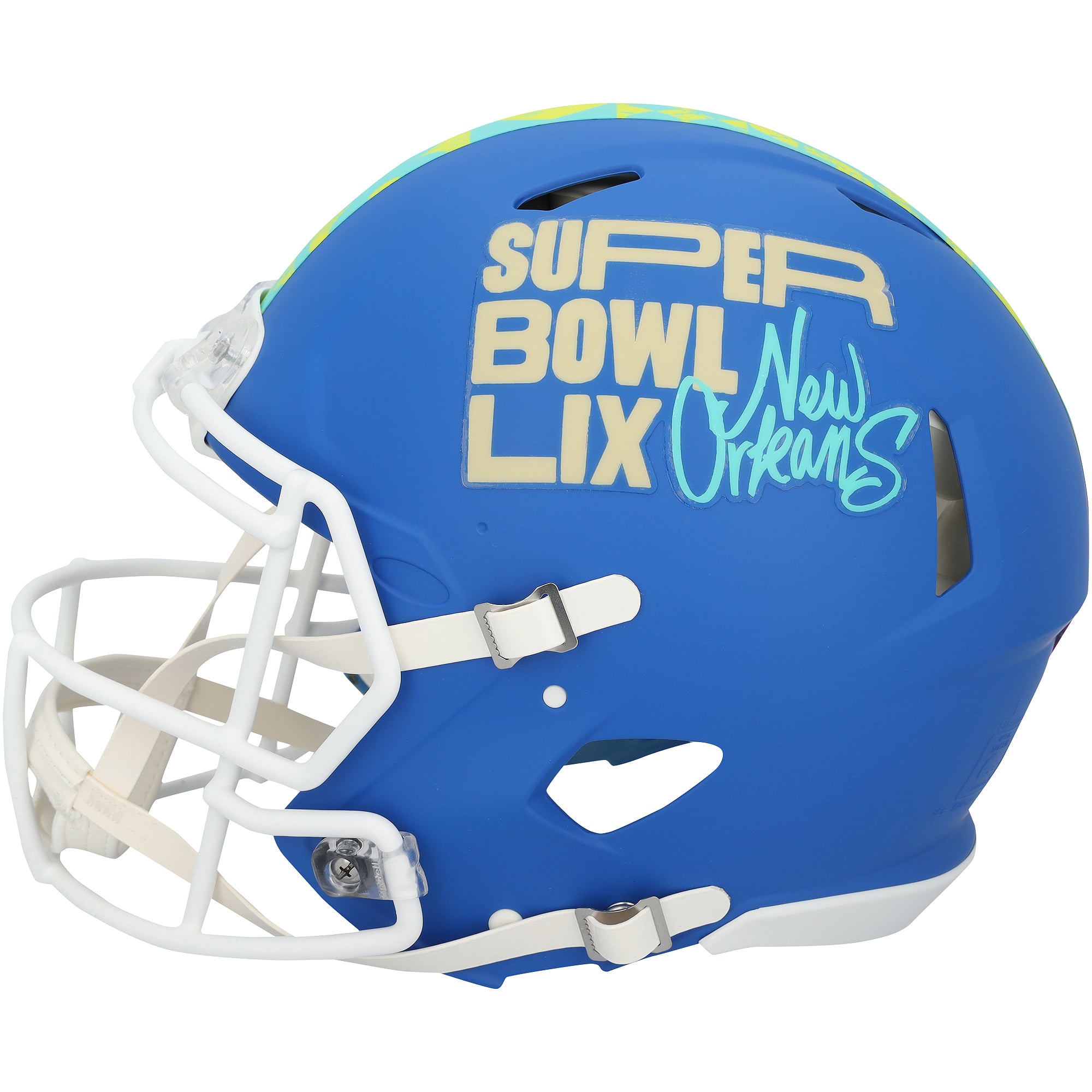 Casque Riddell authentique Super Bowl LIX Event Speed autographié par A.J. Brown des Eagles de Philadelphie