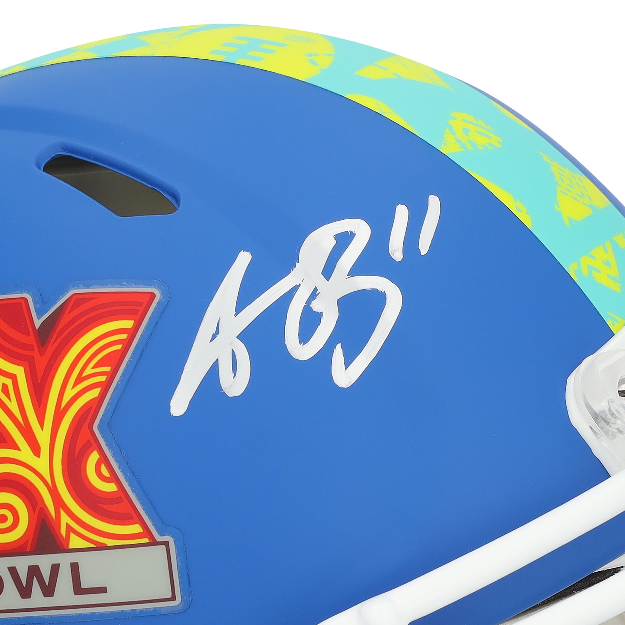 Casque Riddell authentique Super Bowl LIX Event Speed autographié par A.J. Brown des Eagles de Philadelphie