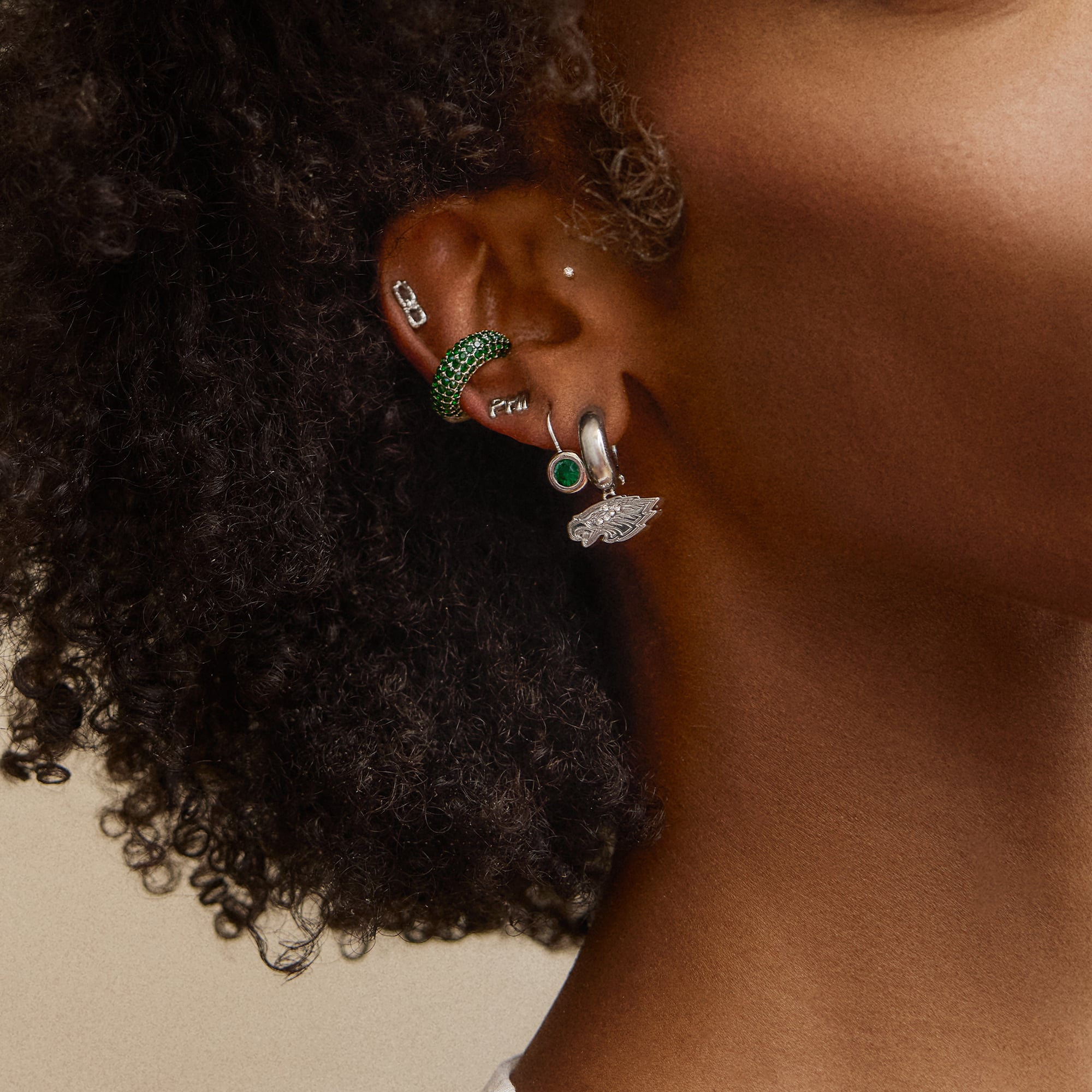 BaubleBar Philadelphia Eagles Mixed Earring Set