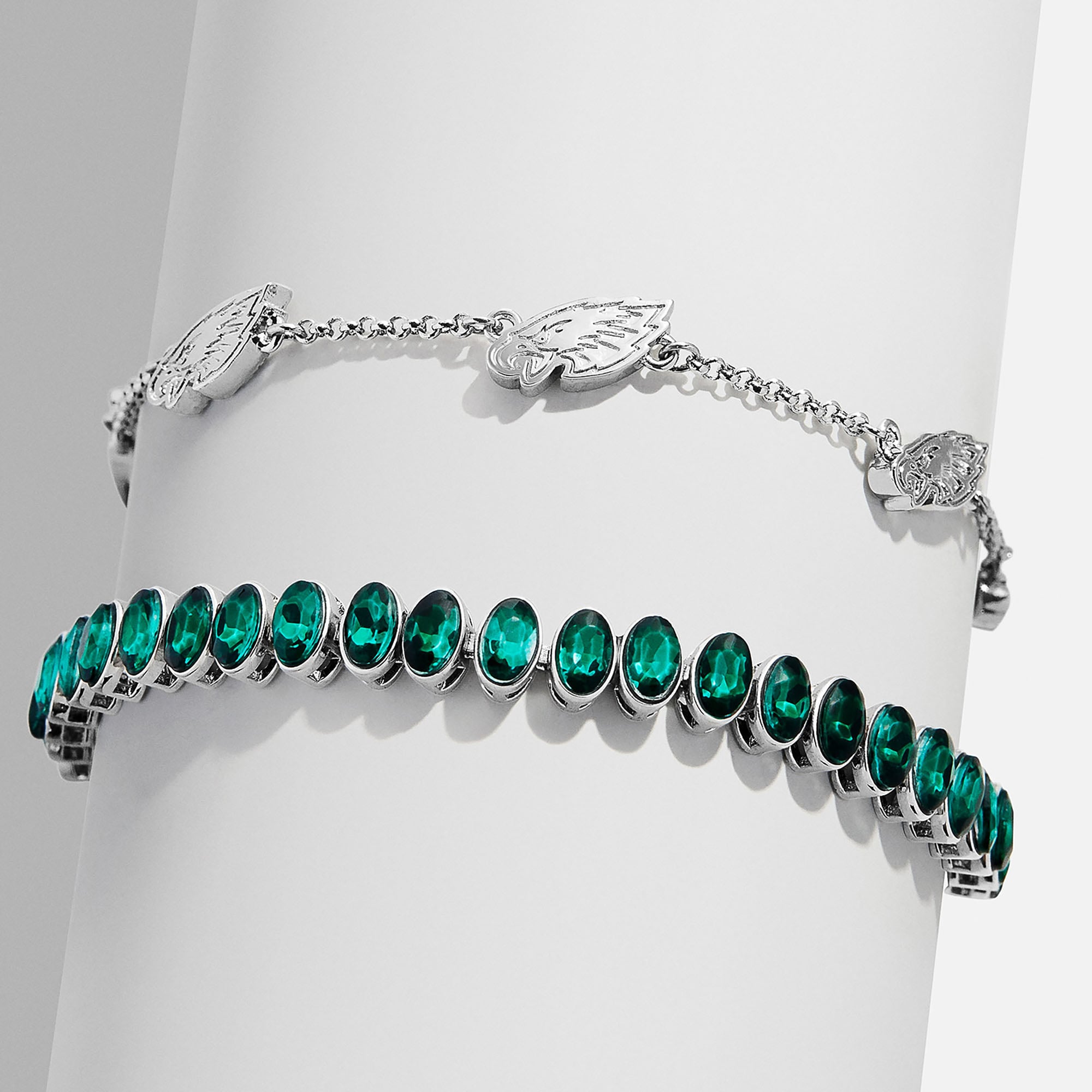 BaubleBar Philadelphia Eagles Set of Two Tennis Bracelets