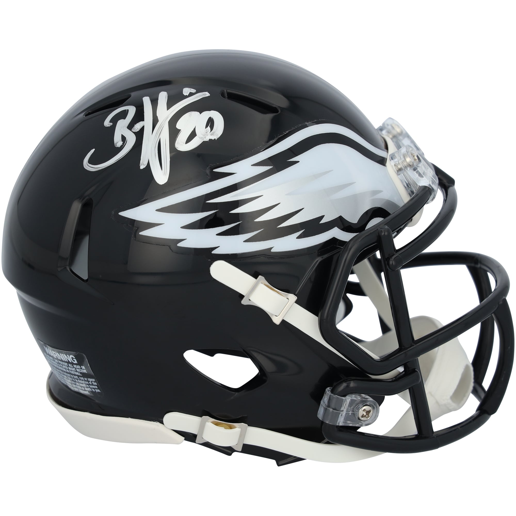 Casque Riddell Alternate Speed Mini autographié par Brian Dawkins des Philadelphia Eagles 2002