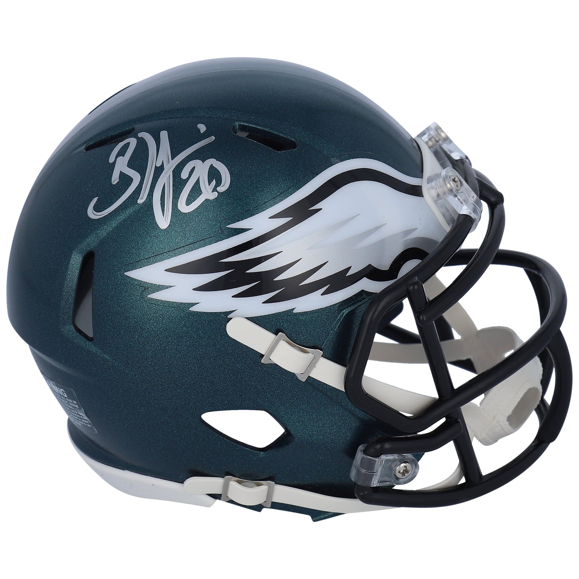 Mini-casque Riddell Speed ​​autographié par Brian Dawkins, joueur des Eagles de Philadelphie