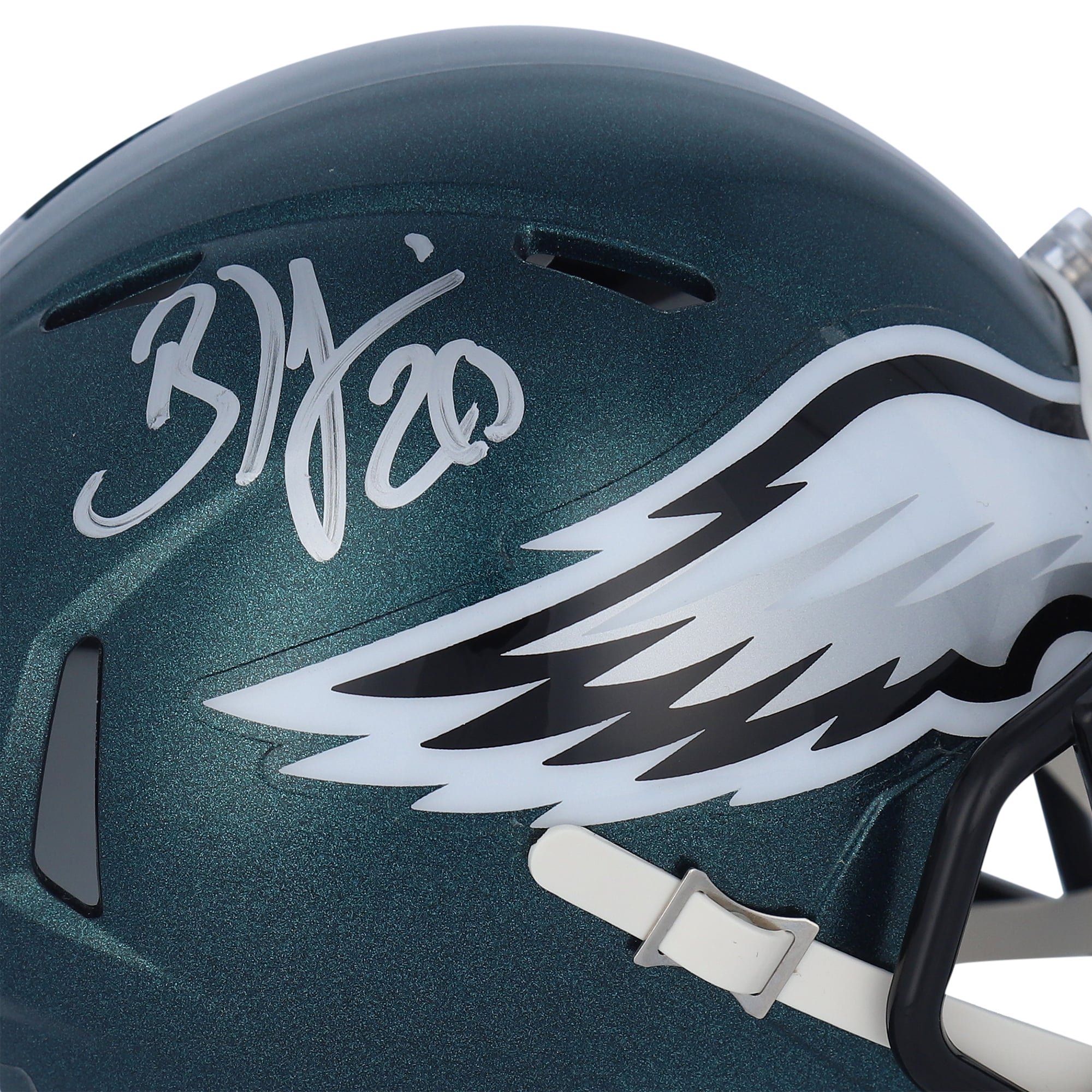 Mini-casque Riddell Speed ​​autographié par Brian Dawkins, joueur des Eagles de Philadelphie